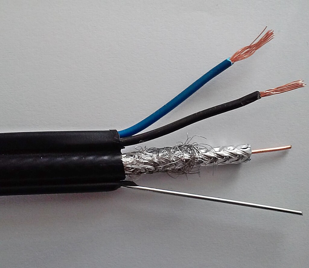 Cablu Siamez RG6 cu SUFA + 2x0,75 mm2
